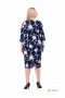 Платье "Олси" 1705001 ОЛСИ (Синий/цветы)