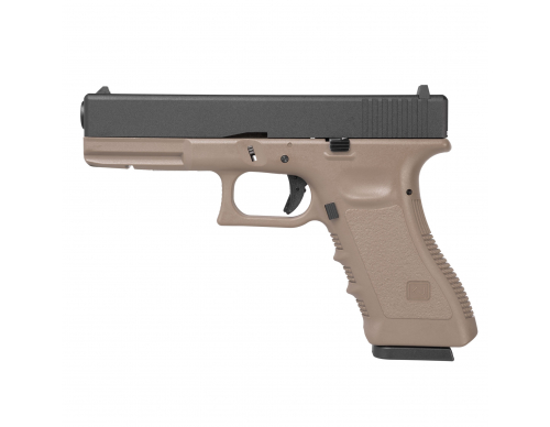 Страйкбольный пистолет (KJW) GLOCK 17 (TAN) CO2