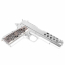 Страйкбольный пистолет (WE) COLT 1911 HEX CUT Gen.2 GBB (Silver)