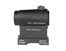 Прицел коллиматорный Micro T-1 Red Dot + высокая планка (Black)