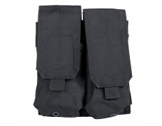 Подсумок (WoSport) для магазина АК-М4 двойной с клапаном (Black)