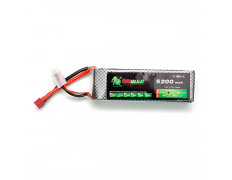 Аккумулятор POWER 11.1V 5200mah БРИКЕТ (135мм Х 44мм Х 30мм) Li-Po 25C Т-разъем