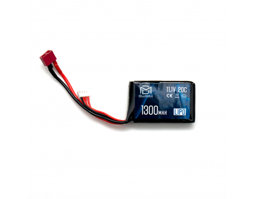 Аккумулятор BlueMAX 11.1V 1300mah 20C mini AN/PEQ или приклад (Li-Po) 17*40*65 Т-РАЗЪЕМ